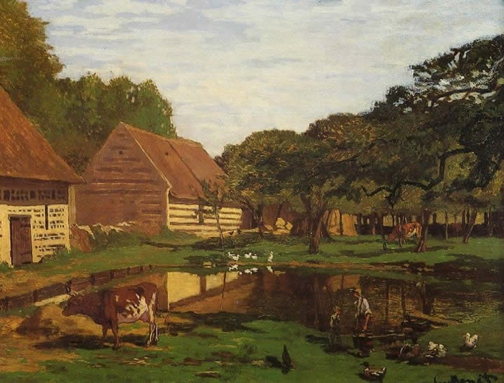 Claude Monet Farmyard in Normandy